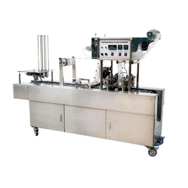 Llenadora Y Selladora De Copas 2 Lineas Para Liquidos