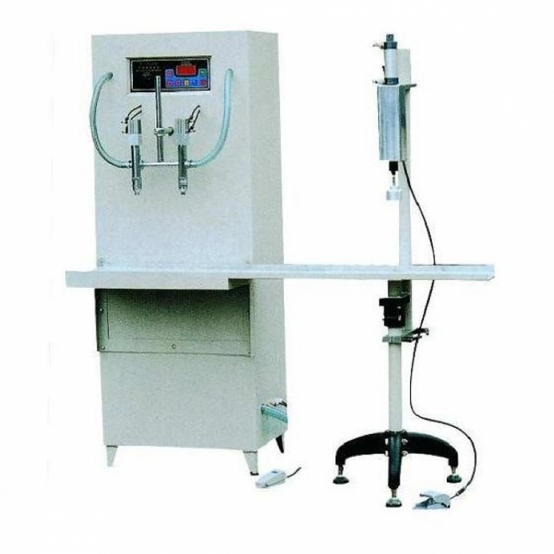 LLENADORA DE LIQUIDOS SEMIAUTOMATICA CON TAPONEADO 